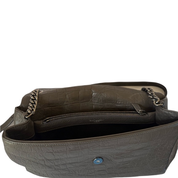 Saint Laurent Medium Monogram West Hollywood Bag - Grey - Picture 7 of 9